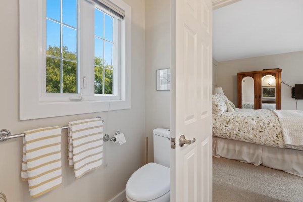 Position your bed away from the toilet